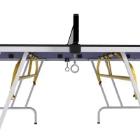 Tavolo da ping pong pieghevole compatto con 2 racchette e 3 palline 274L x 152,5l x 76H cm blu