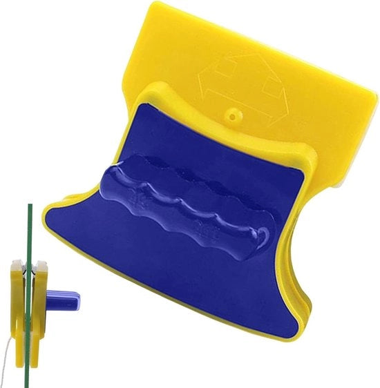 Pulitore Magnetico Bifacciale con Corda di Sicurezza - Pulitore per Vetri, Auto e Doccia