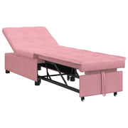 Divano letto | Sof¨¤ letto | Letto singolo Rosa 194 x 67 x 82 cm Velluto