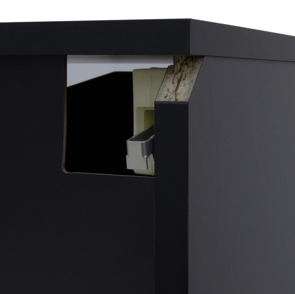 Mobile TV 180 cm nero e bianco con LED USB