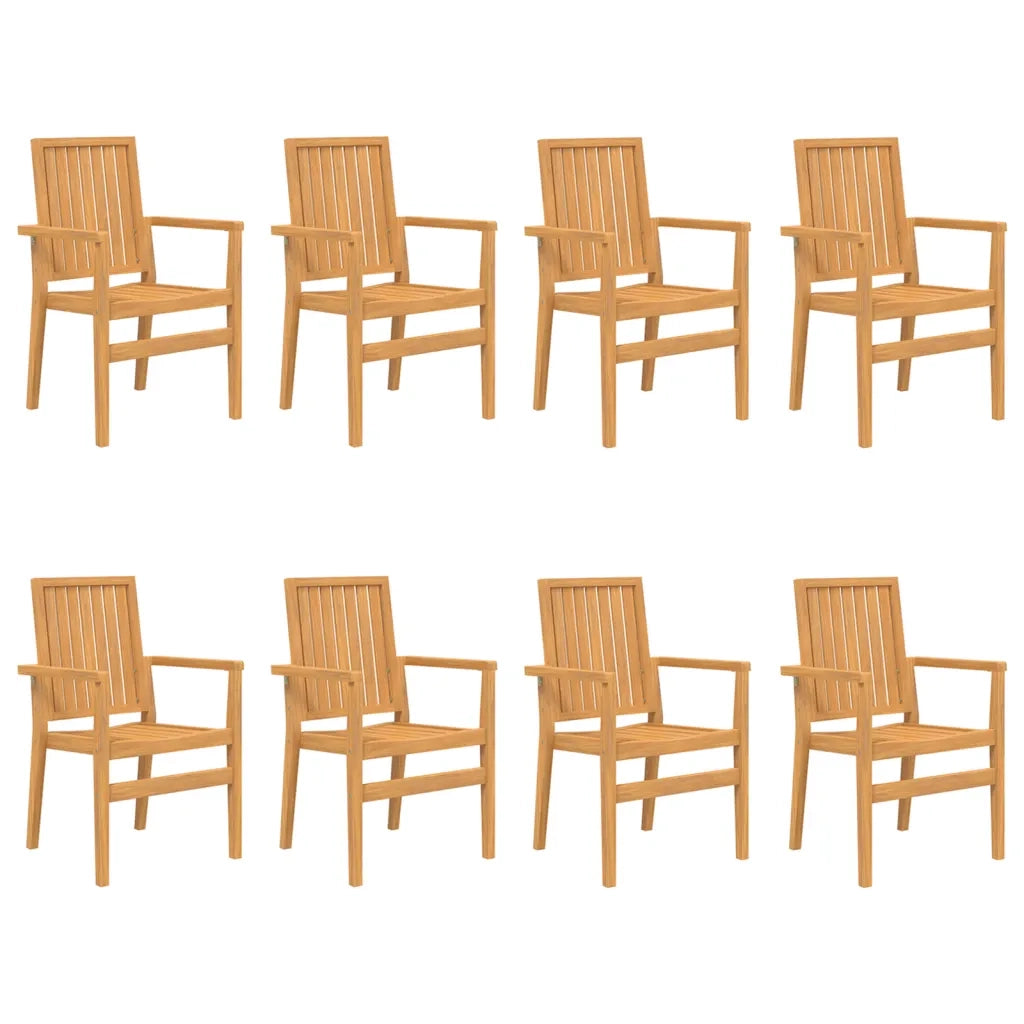 Set da Pranzo per Giardino 9 pz in Legno Massello di Teakcod mxl 117983