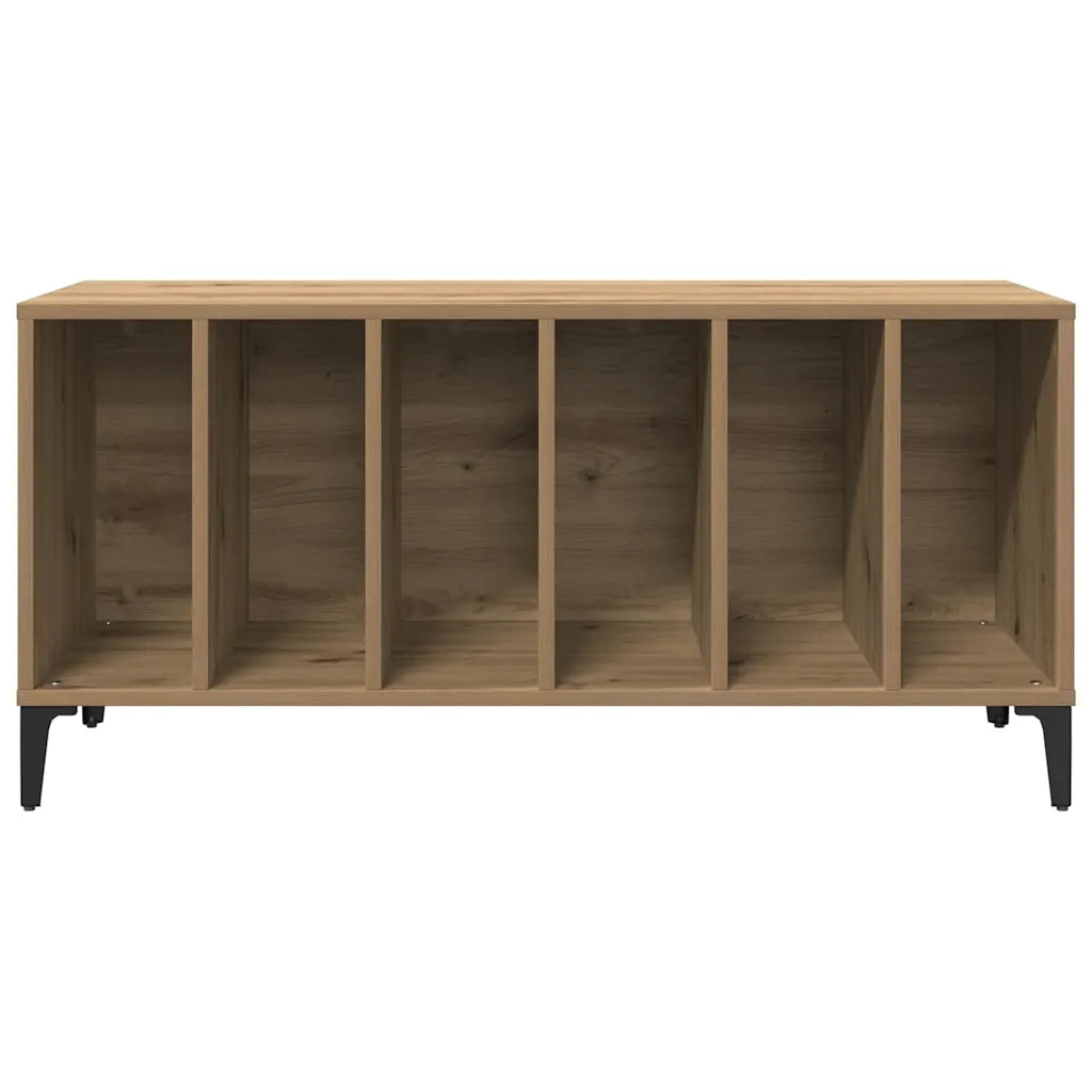 Mobile Porta Dischi Rovere Artigianale 100x38x48 cm Multistrato 857170