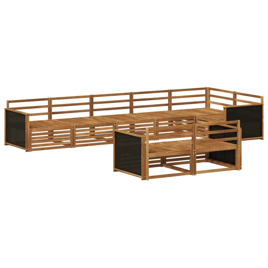 Set di divani da esterno 8 pz Naturale 3383492