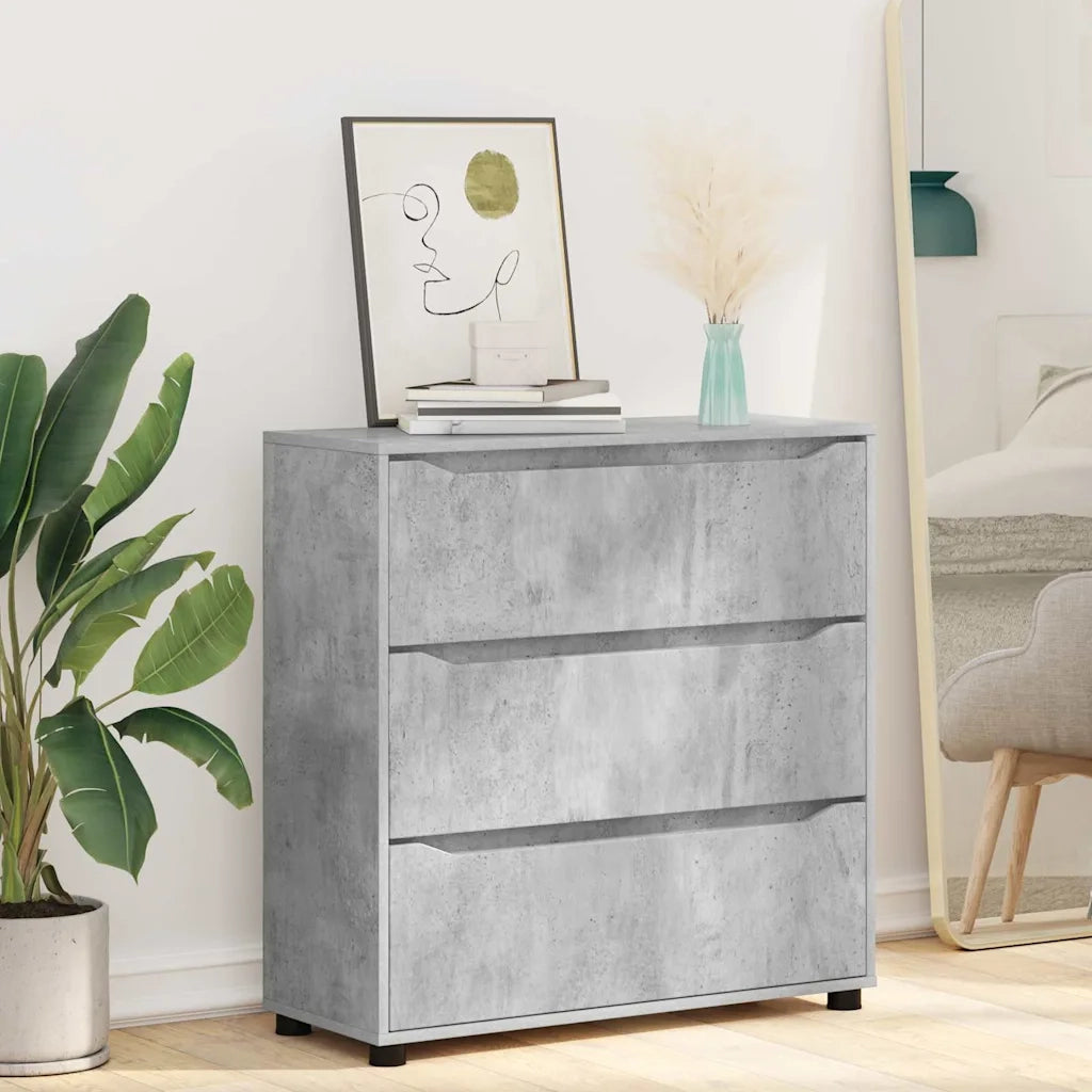 Armadio Grigio cemento 80 x 31 x 81 cm Legno multistrato