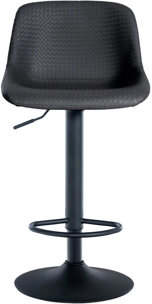 Sgabello Loft nero,Finta pelle