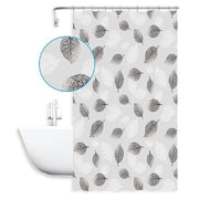 Trade Shop - Tenda Doccia Vasca Bagno 240 X 200cm Peva Fantasia Con Foglie Impermeabile 59808 -