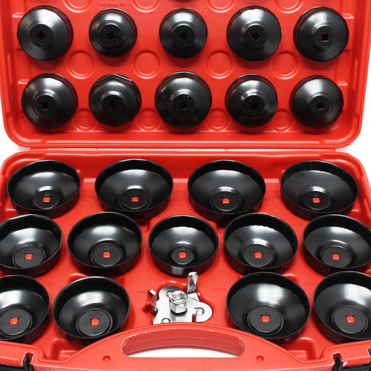 Set chiavi a tazza per filtro olio chiave a ragno 29 pezzi acciaio al carbonio universale