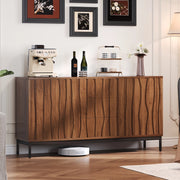 Credenza 150 cm in MDF con 3 cassetti, ripiani regolabili e struttura anti-ribaltamento