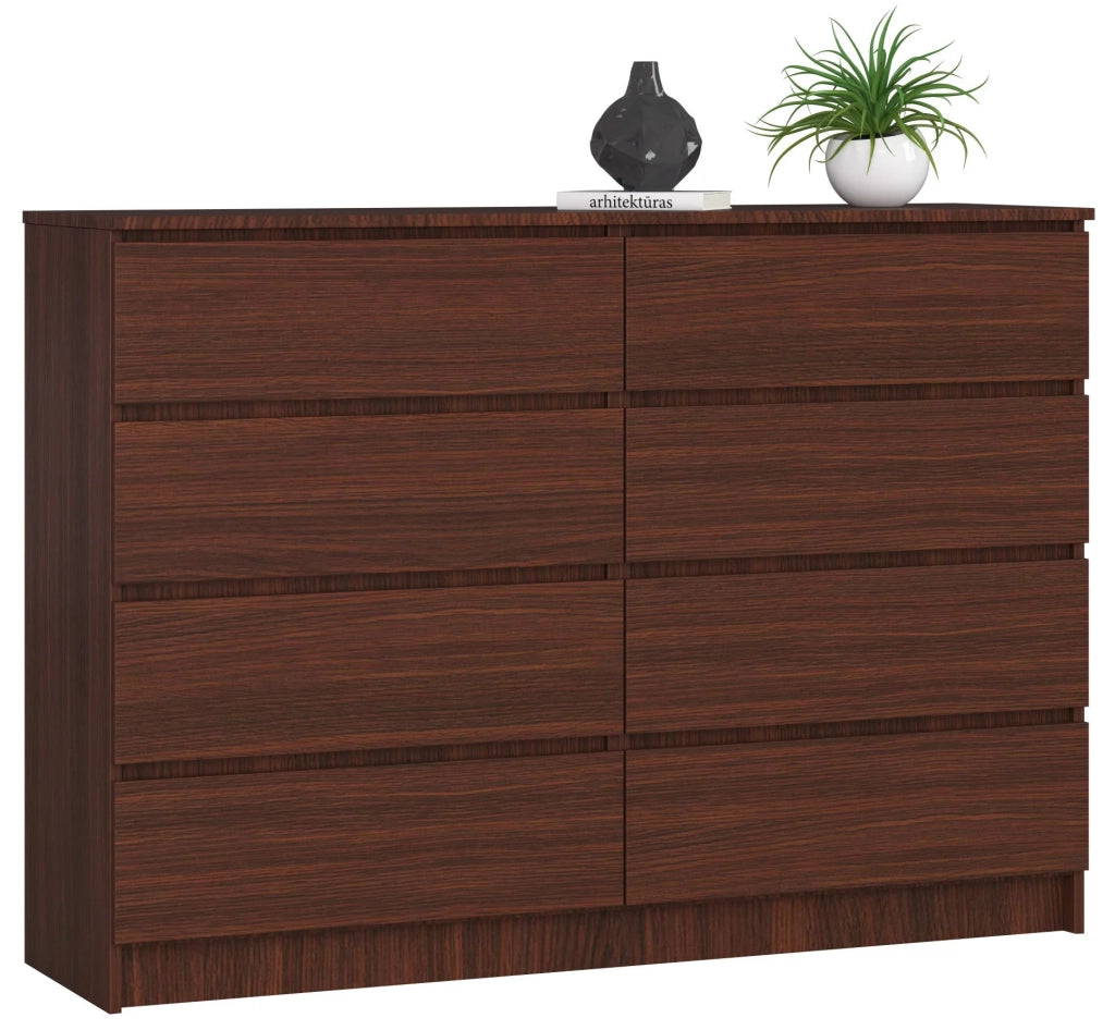 Cassettiera AKORD K140 Wengé 138 cm 8 cassetti 138x40x99 cm