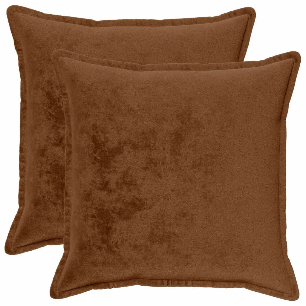 Federa 2 pcs HOUTEN Marrone Chiaro 80 x 80 cm Flanella 921817