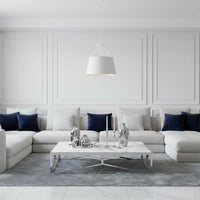 Lampada Da Soffitto Pensile Metallico Bianco APP423-1CP