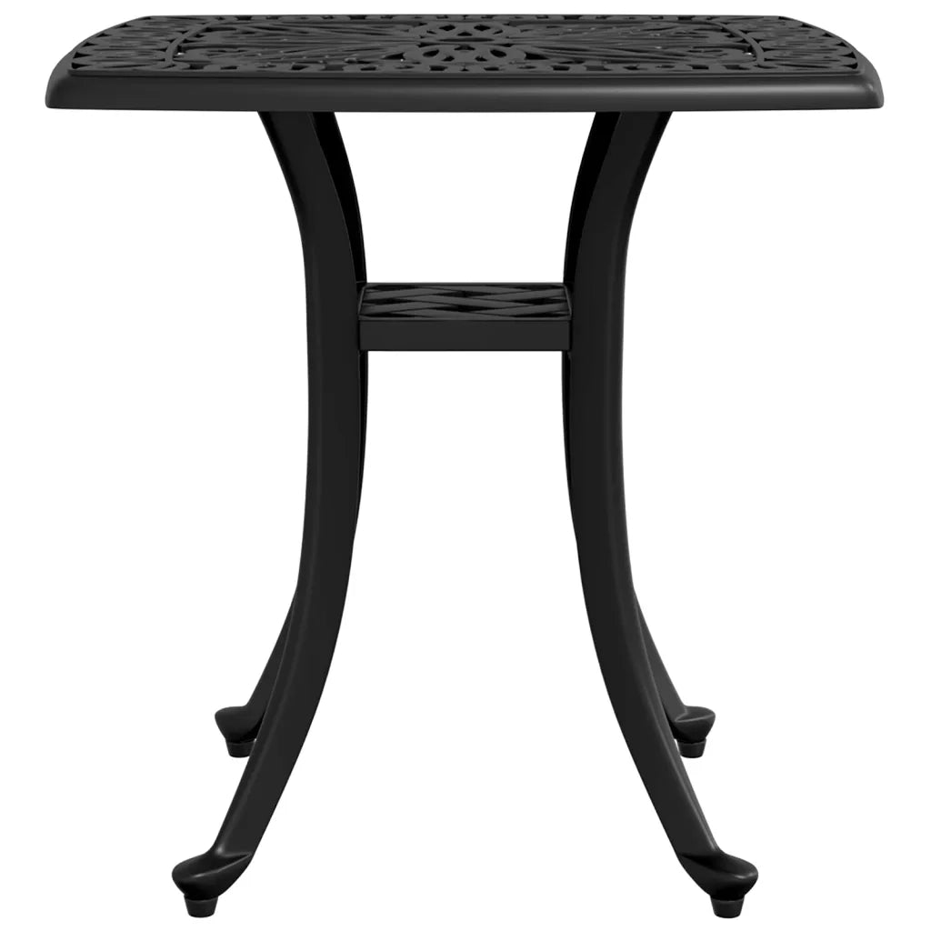 Tavolo da Giardino Nero 53x53x53 cm in Alluminio Pressofuso 4002816