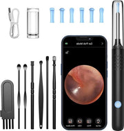 Orecchio Endoscopio 1080P 35 mm Impermeabile Orecchio Endoscopio con 6 Lampade LED - Orecchio Camera per iPhone, iPad e Android - Nero