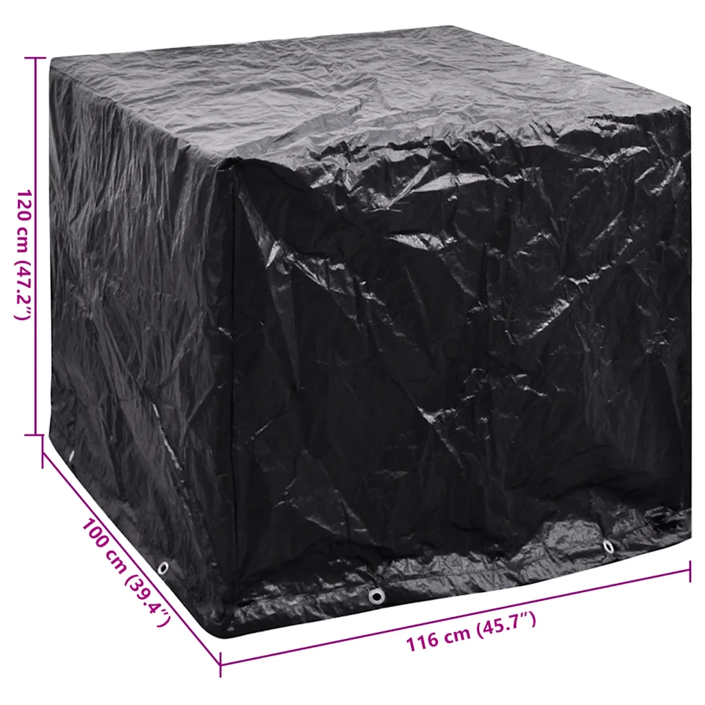 Telo di Copertura per Contenitore IBC 8 Occhielli 116x100x120cm