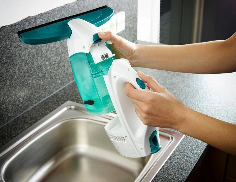 Leifheit 51003 pulitore di finestra elettrico Blu, Bianco