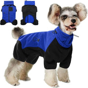 Giacca per cani piccoli, giacca per cani, inverno, maglia per cani, pile polare, maglia per cani, riflettente, abbigliamento per cani all'aperto con cappuccio rimovibile, mantella con chiusura a zip