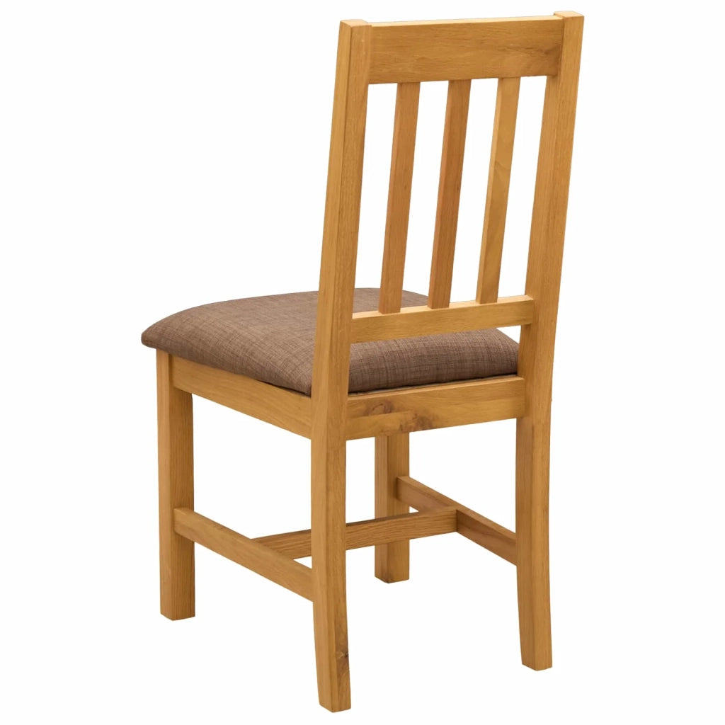 Sedia da pranzo VENLO 2 pz Legno di Quercia Massello 42039152