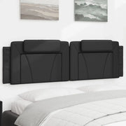 Cuscino Testiera Viana Nero 180 cm in Similpelle 374804