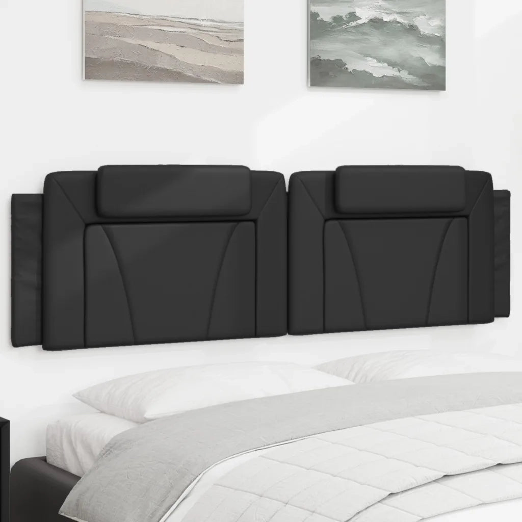 Cuscino Testiera Viana Nero 180 cm in Similpelle 374804