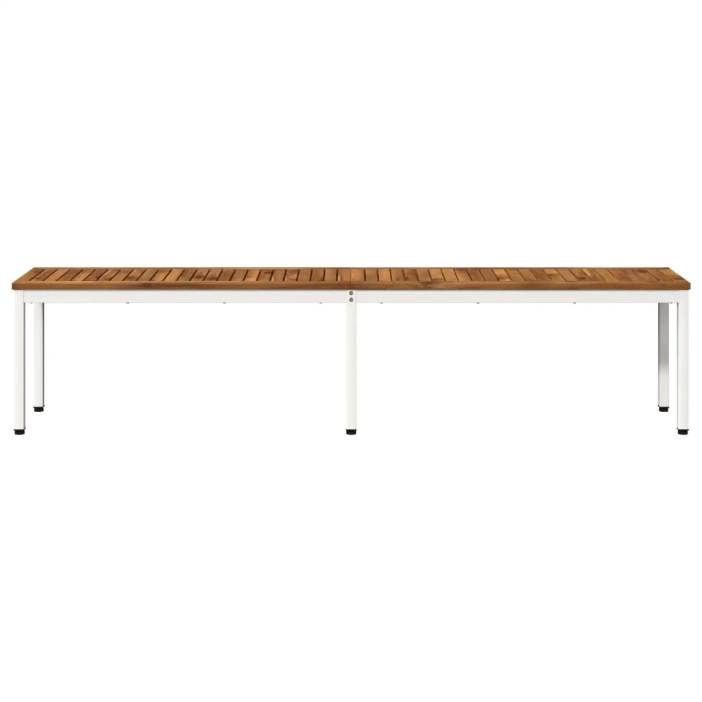 Panchina da giardino 201 x 35 x 45 cm Legno di Acacia Massello 901302