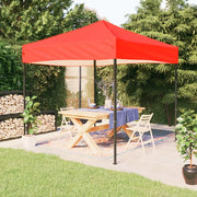 Tenda per Feste Pieghevole-Tenda Gazebo Rossa 3x3 m