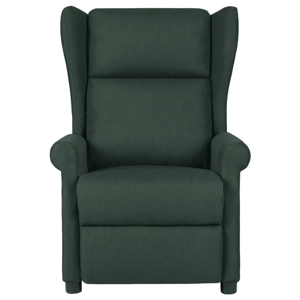 Divano Sedia-Poltrona Reclinabile in Tessuto Verde Scuro 881705