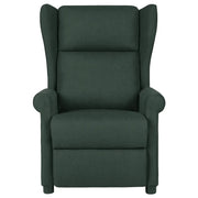 Divano Sedia-Poltrona Reclinabile in Tessuto Verde Scuro 881705