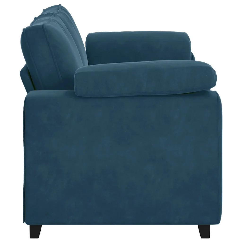 vidaXL Divano Divanetto Blu 140 cm in Velluto