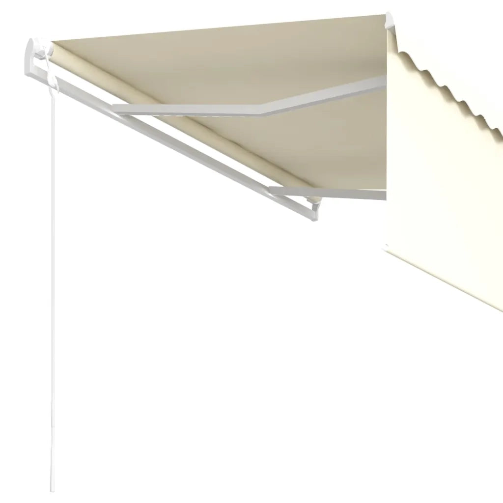 Tenda Sole Retrattile Automatica con Parasole 3,5x2,5 m Crema 3069287