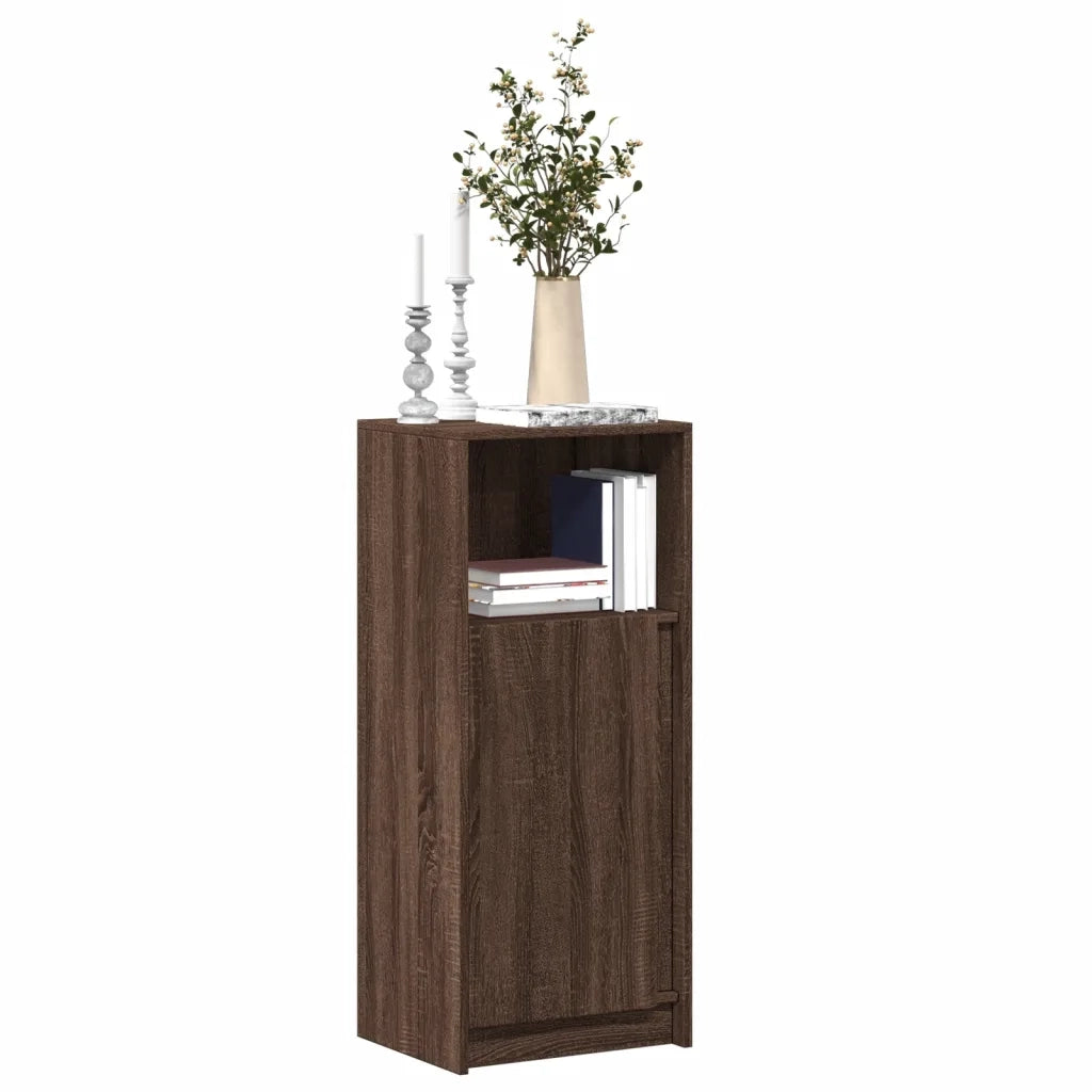 Credenza con LED Rovere Marrone 42,5x34x100cm Legno Multistrato 852158