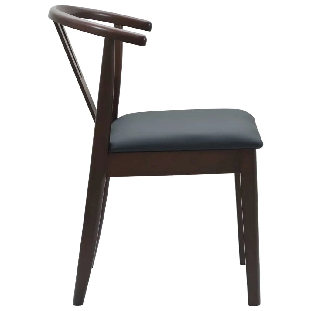 Sedia da pranzo 2 pcs Marrone chiaro e nero