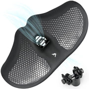 Sella per bicicletta oversized universale per uomo e donna, comodo, ampio, respirante, ergonomico, sostituzione universale per bici da montagna, bici da città, e-bike, trainer da casa (nero)