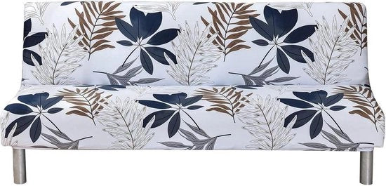 Sdraioline per divano futon con schienale pieghevole e stoffa spandex - colore mare grigio