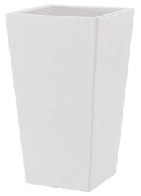 Vaso 40x40x100 cm in Polietilene Pasubio Alto 100 Bianco