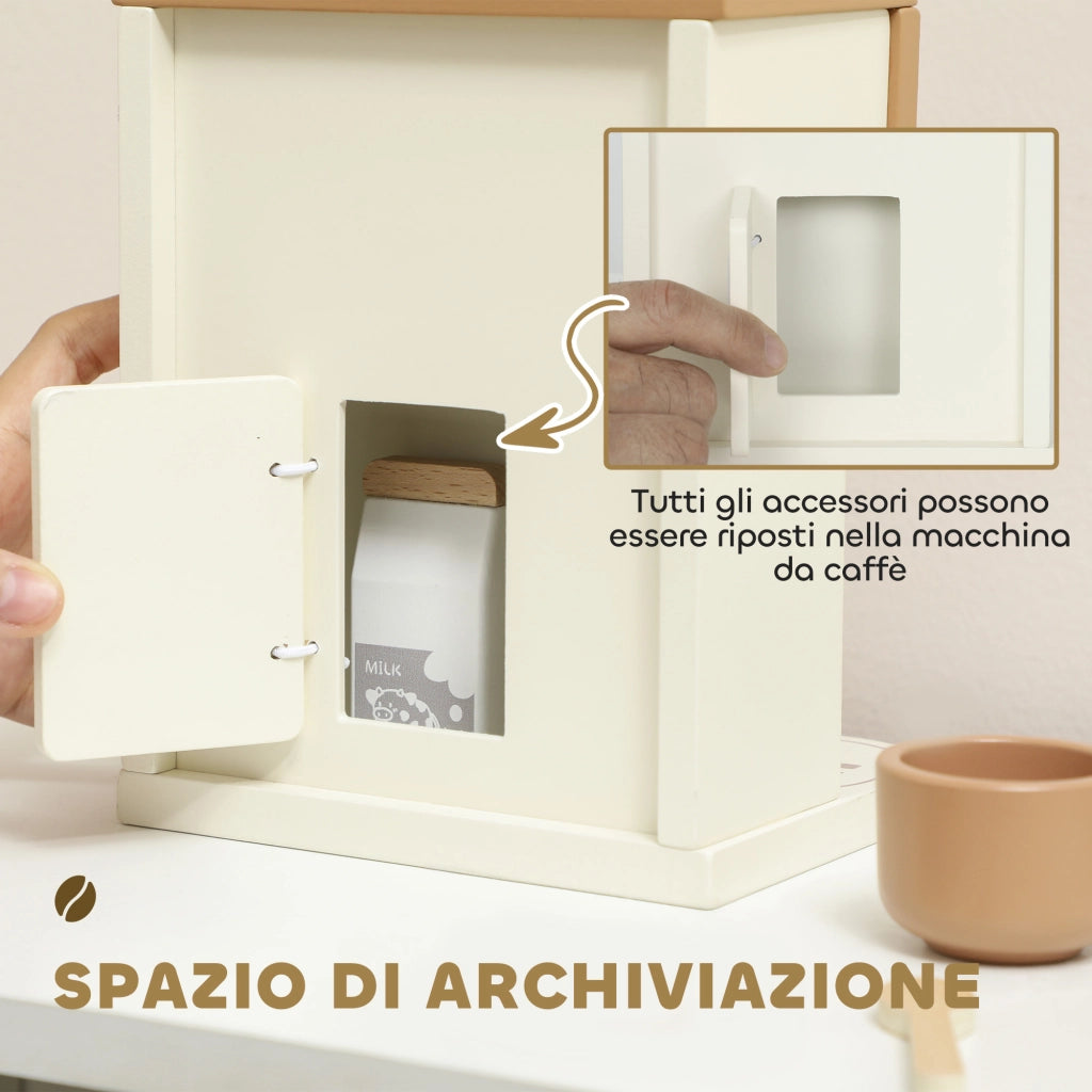 Casetta Giocattolo ¨C zephmum ¨C Legno, Marrone, con Accessori