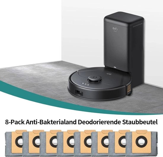 Accessori per aspirapolvere con 8 pezzi di sacco aspirapolvere X8 Pro per eufy Clean X8 Pro e X10 Pro - Grande capacità.