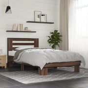 Giroletto Rovere Marrone 100x200 cm Legno Multistrato e Metallocod mxl 92643