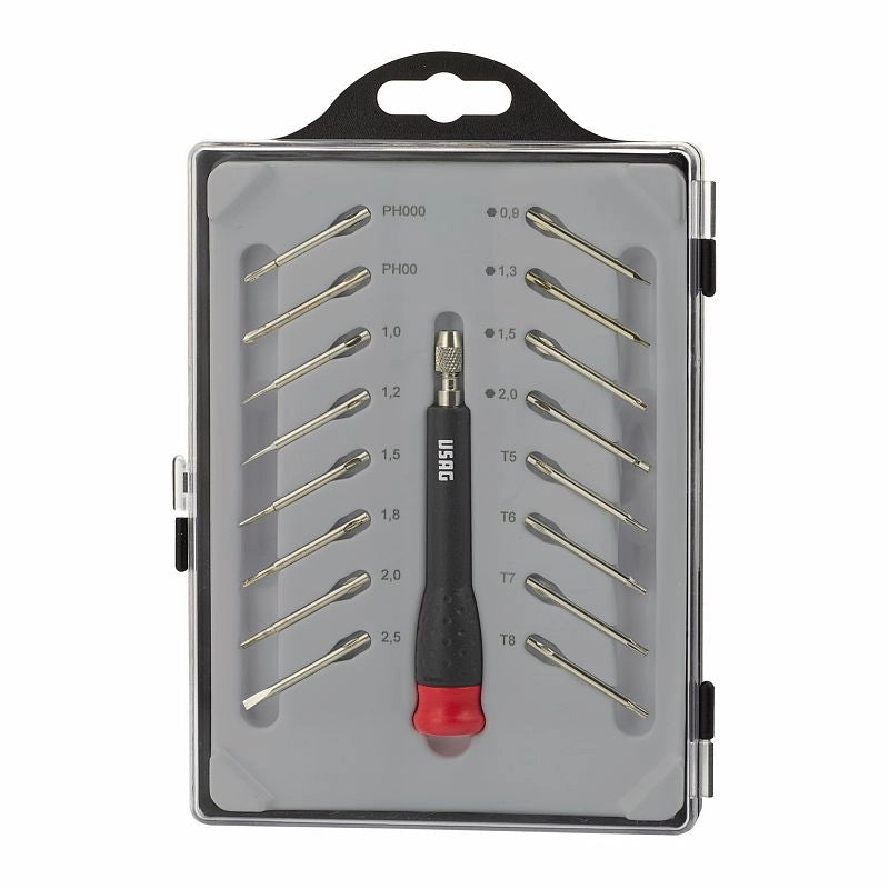 USAG 341 SH17 – Giravite di precisione con 16 inserti intercambiabili U03410016