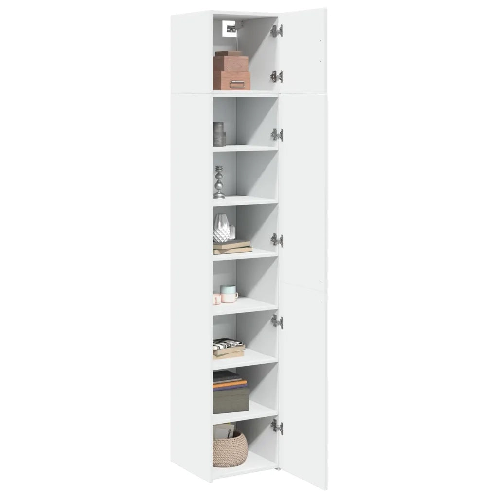 Mobile Sottile Bianco 40x42,5x225 cm in Truciolato CFW1408810