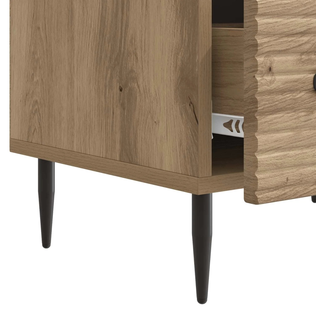 Mobile TV con cassetto Rovere Artigianale 147 x 34,5 x 30 cm