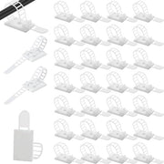 Organizzatori di cavi autoadesivi 100 pezzi - La soluzione universale per scrivanie e pareti domestiche pulite (bianco)