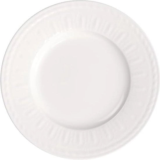 Decorazione a Filigrana Ornamentale Placca di Porcellana Bianca Premium - 125 cm 27 cm