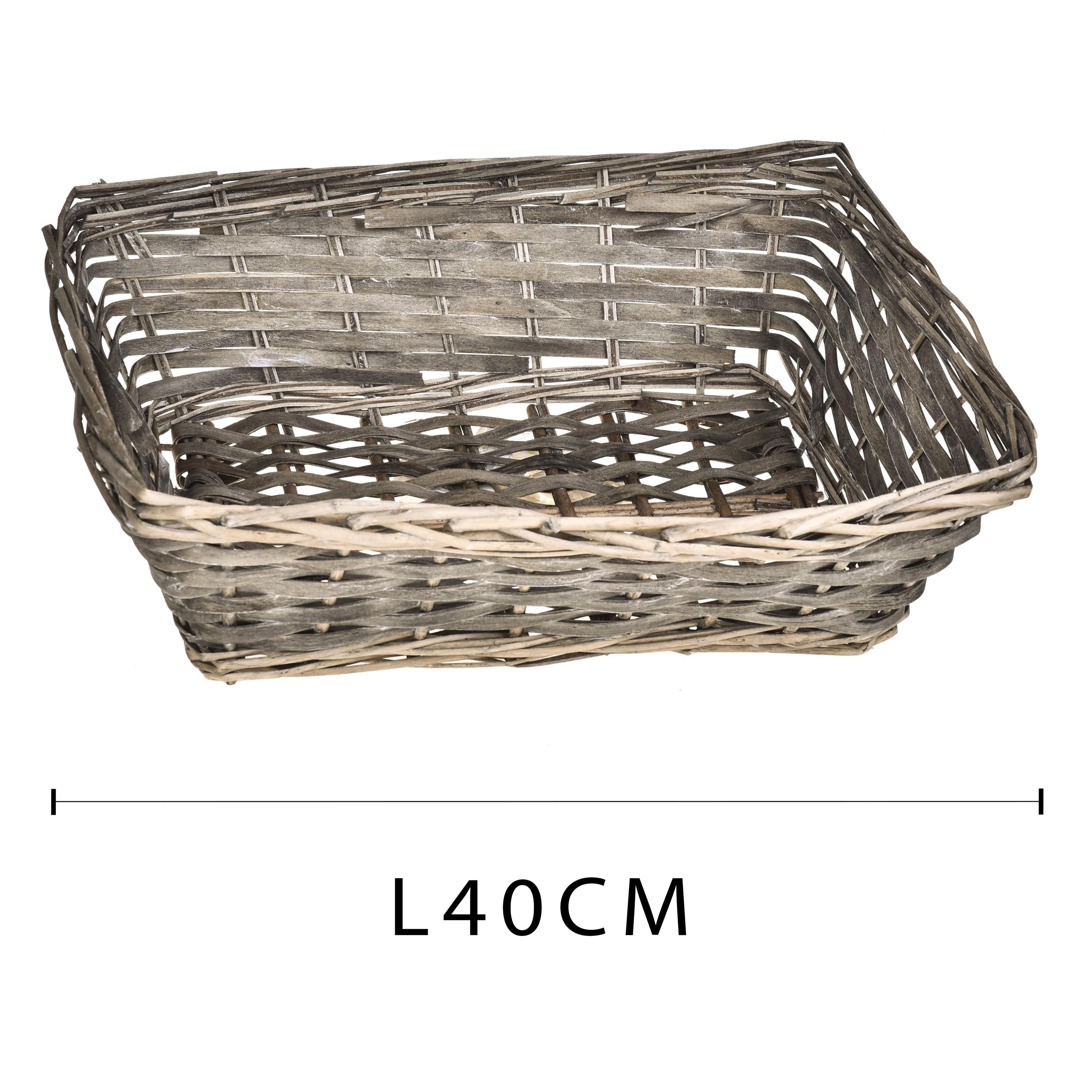 Set 2 Cesti Rettangolari 40x30x13 cm