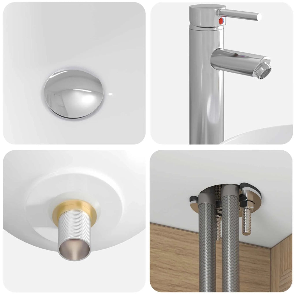 Set di Armadi da Bagno 3 pz Rovere Artigianale 3405706