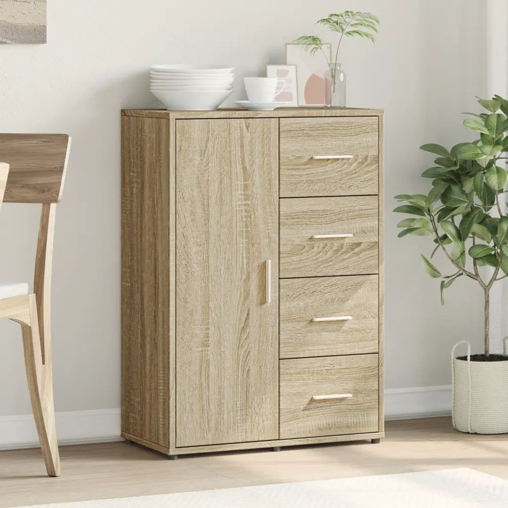 Credenza Rovere Sonoma 60x31x84 cm in Legno Multistrato 840508