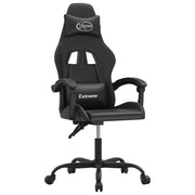 Sedia da Gaming | Sedia da e-sports Girevole Nera in Similpelle