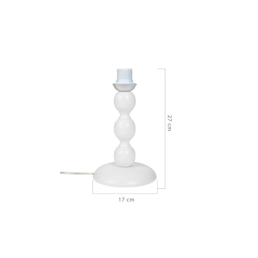 Lampada da tavolo base bianca e paralume colore verde LAGUNAH272638
