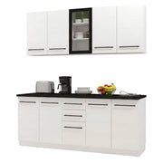 Cucinino Monale, Cucina 2 Cassetti, Elettrodomestici non inclusi, Bianco