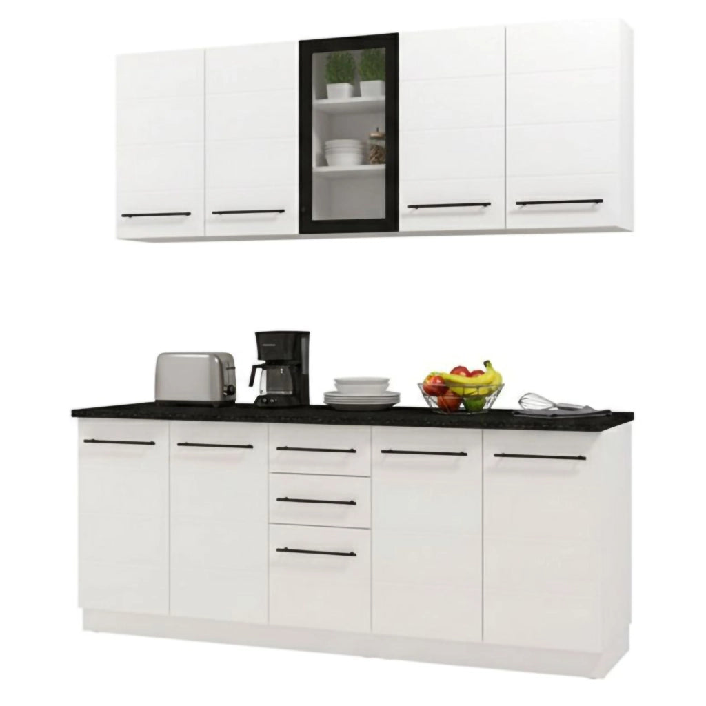 Cucinino Monale, Cucina 2 Cassetti, Elettrodomestici non inclusi, Bianco