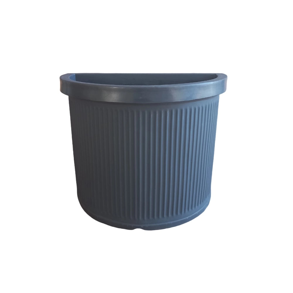 Garden Italia Vaso per Piante a Muro Millerighe Medio FMM 63×36×50 cm in Resina – Made in Italy, Antiurto, per Interni ed Esterni Colore: Antracite